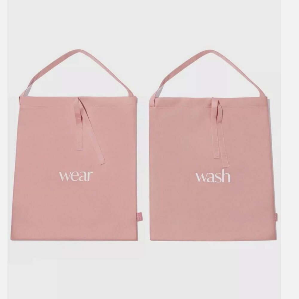 Hanky Panky Light Pink Travel Drawstring Bags Wash & Wear Print NWT